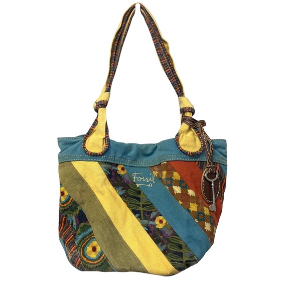Fossil Handbags - Fossil canvas tote purse